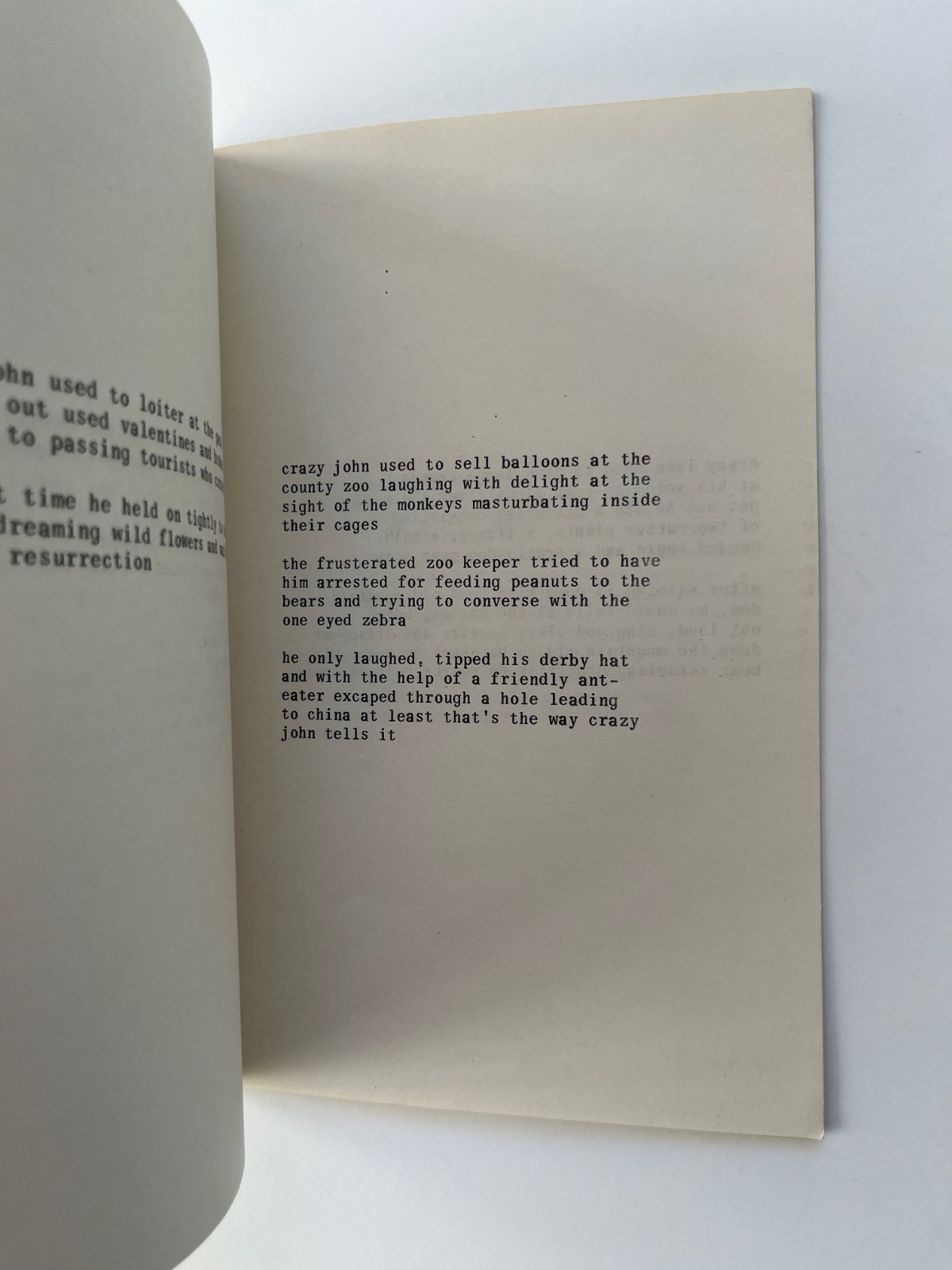 A.D. Winans ~ SIGNED ~ CRAZY JOHN Poems ~ 1972, 1st, Grande Ronde Press