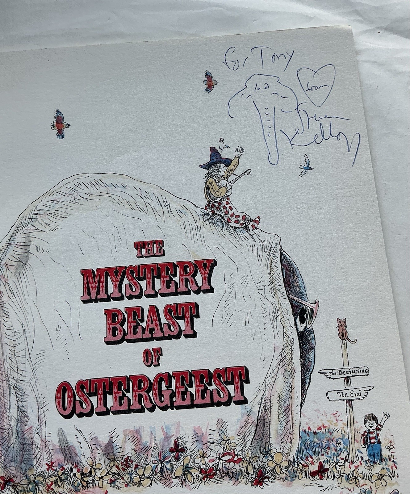The Mystery Beast Of Ostergeest – Steven Kellogg Autographed – 1971 Paperback