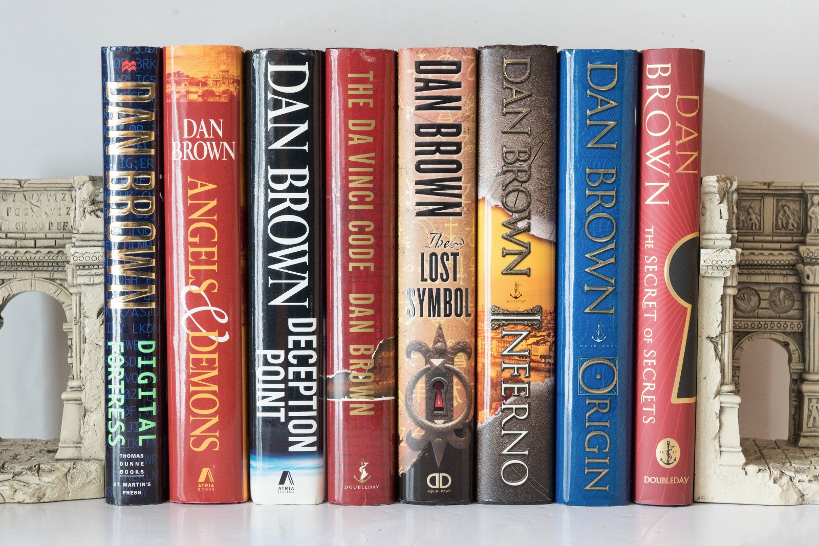 Dan Brown Complete Lot of 8 Set HARDCOVER Books Robert Langdon Series (#1-6)
