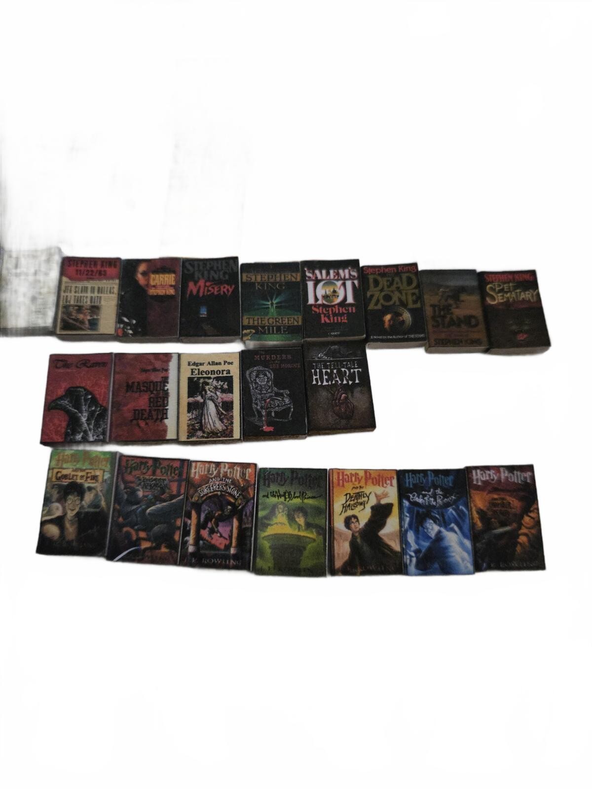 96 Miniature Book Collection 1:12 Scale Stephen King + Harry Potter & Much More