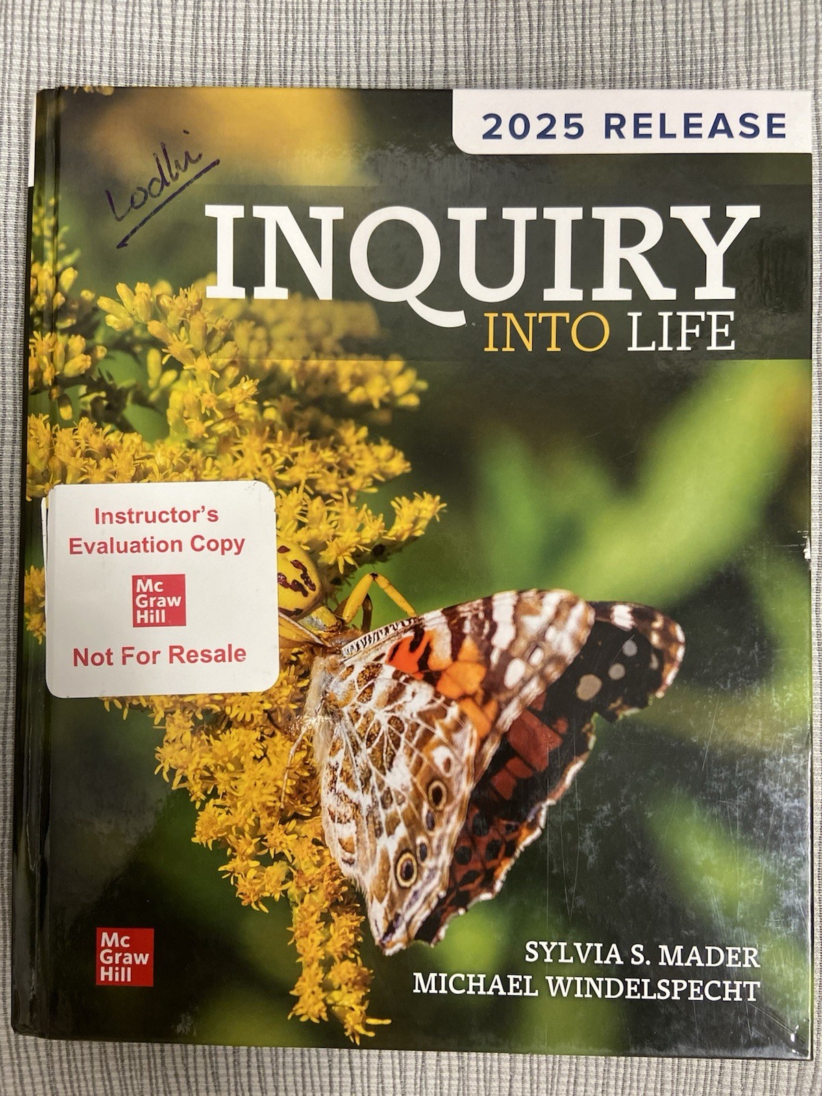 Inquiry into Life (2025 Release) by Sylvia Mader; Hardcover