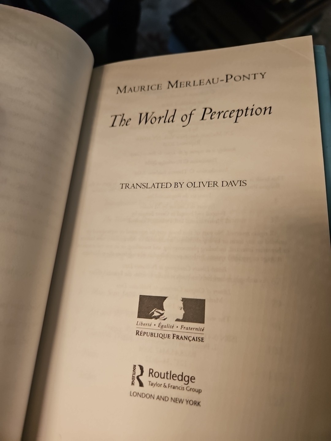 The World of Perception Hardcover Dust Jacket Good Condition E3