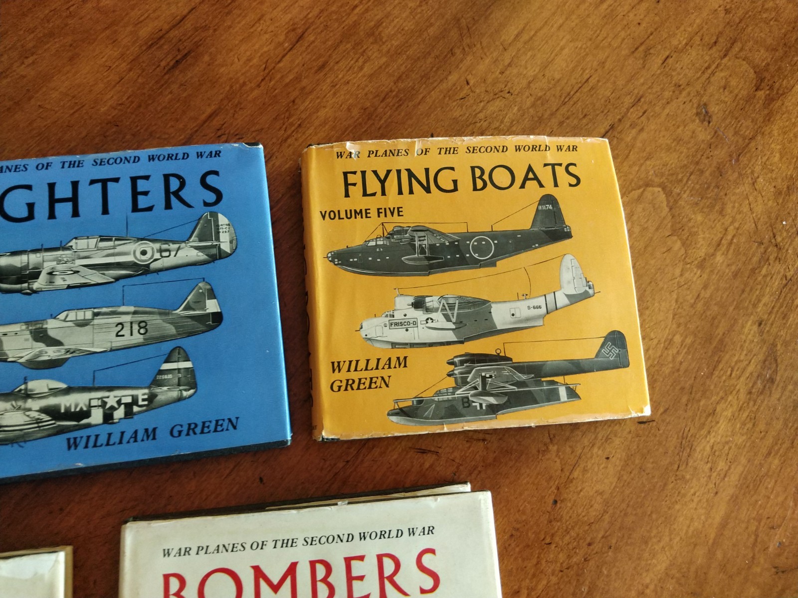 Mixed Lot 9x William Green – Fighters Flying Boats Bombers WWII (missing Vol 6)