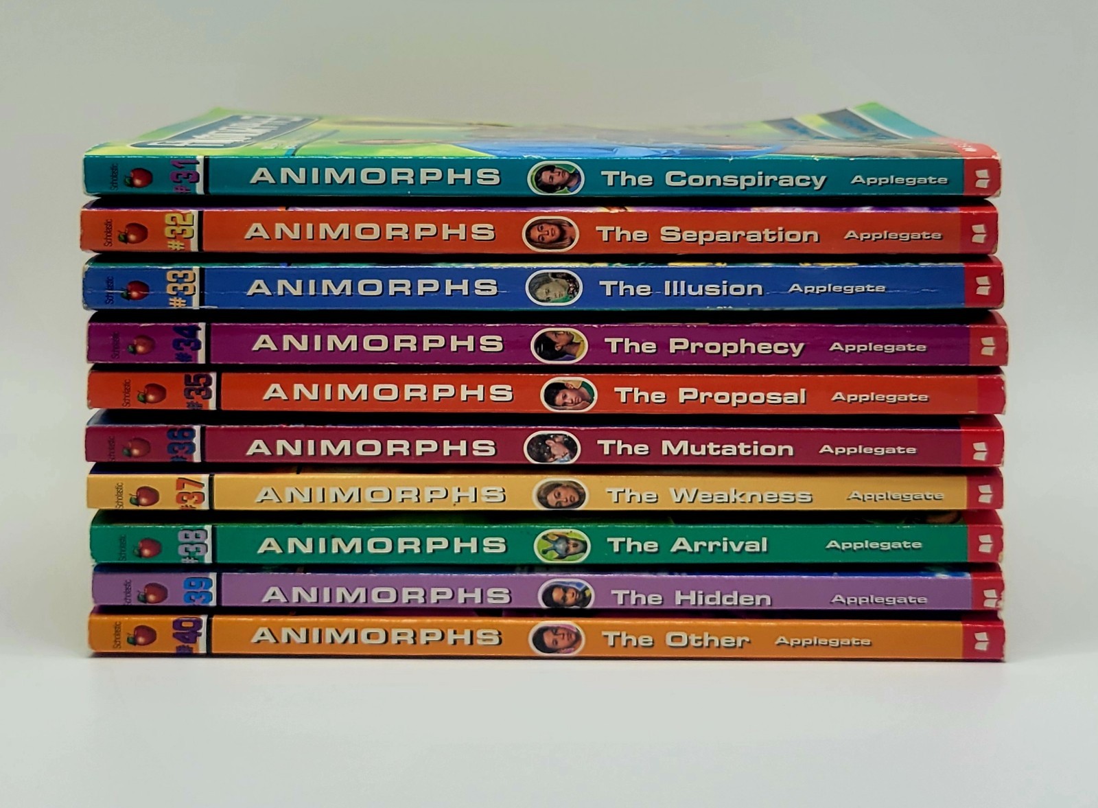 Animorphs Books 31 – 40 Paperback Set – K. A. Applegate – PB – Good