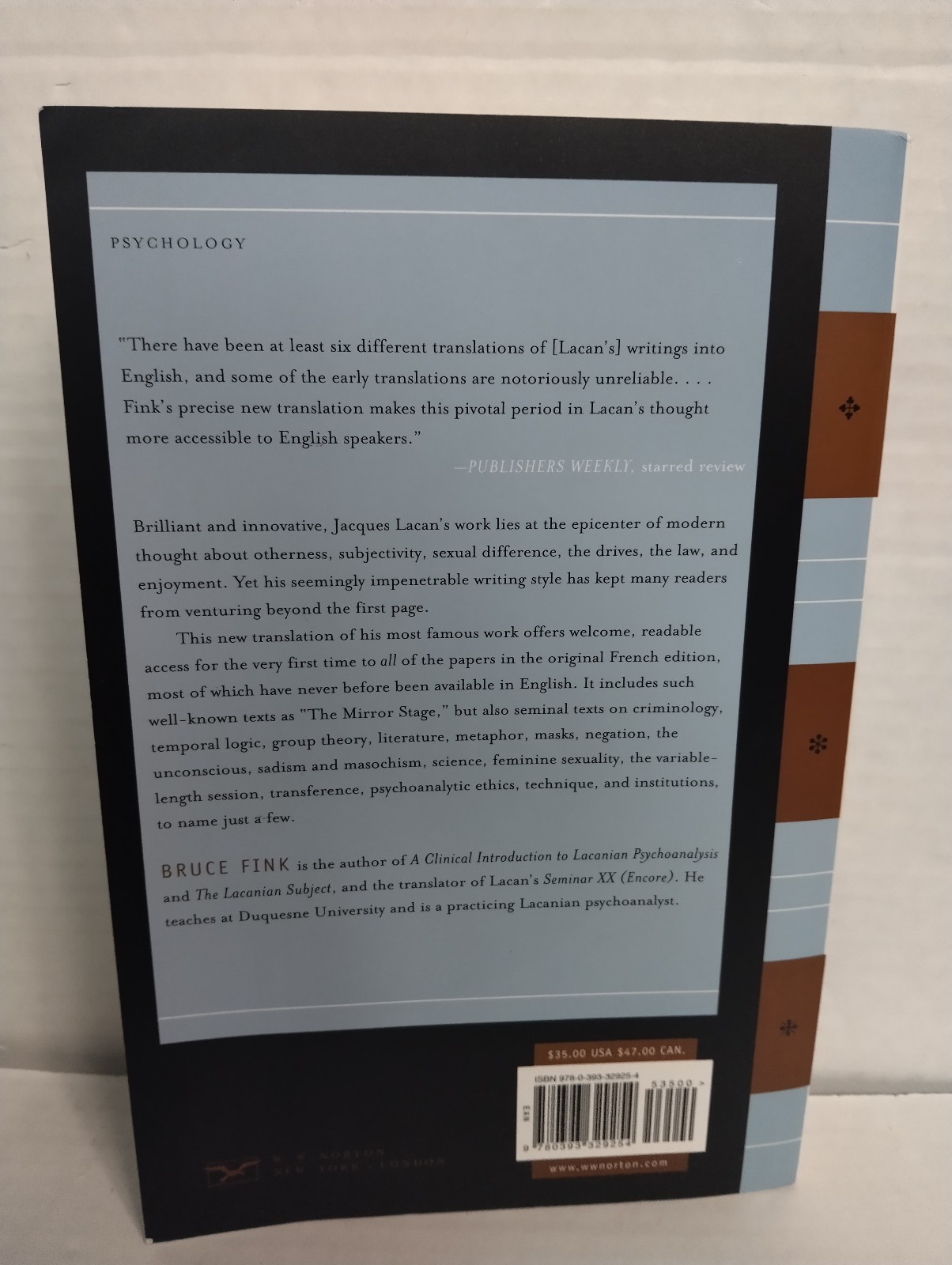 Ecrits: The First Complete Edition in English by Jacques Lacan Ecrits