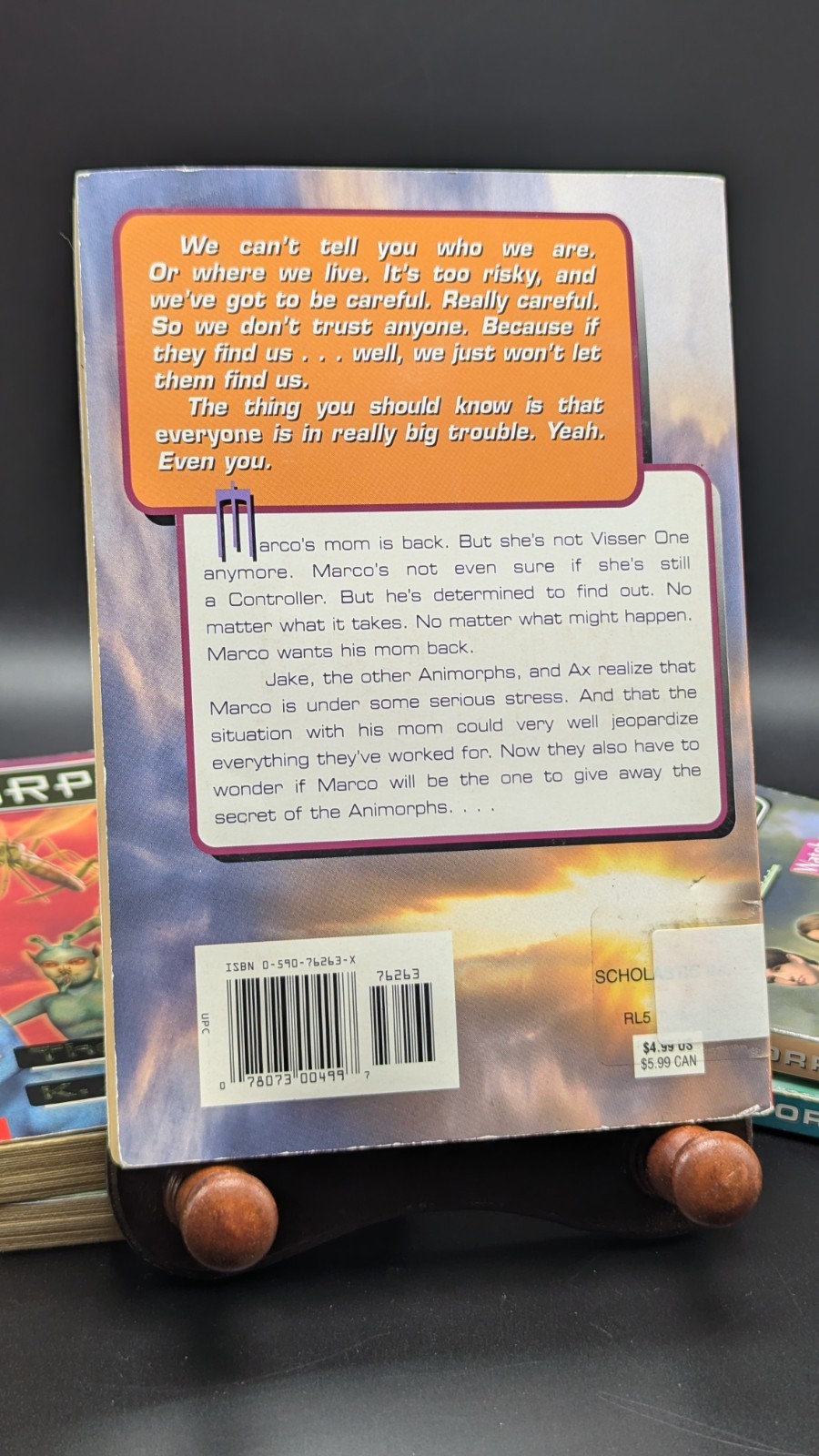 Lot Of 5 Animorphs Novels By K.A. Applegate Paperback Vintage 1990’s