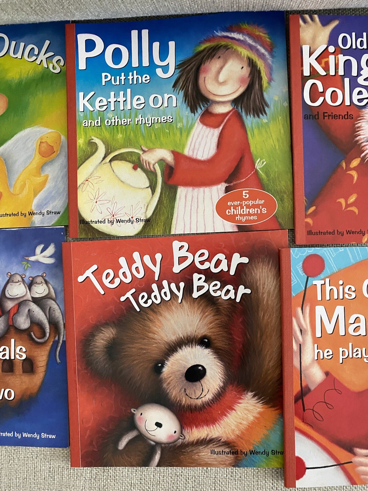 Wendy Straw NURSERY RHYMES Paperback Books LOT OF 12 NEW!