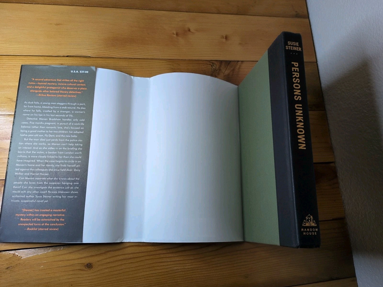 Persons Unknown by Susie Steiner (2017, Hardcover) First Edition First Printing