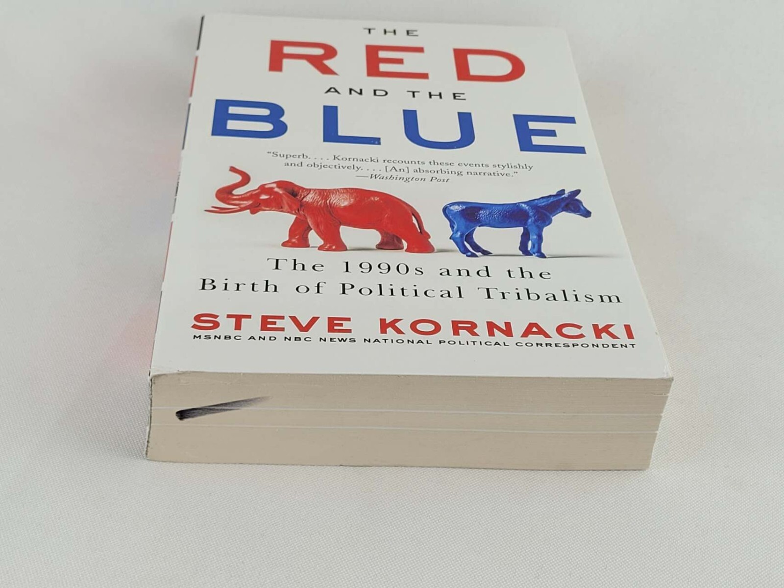 THE RED AND THE BLUE by Steve Kornacki (Author) Paperback *Like New*