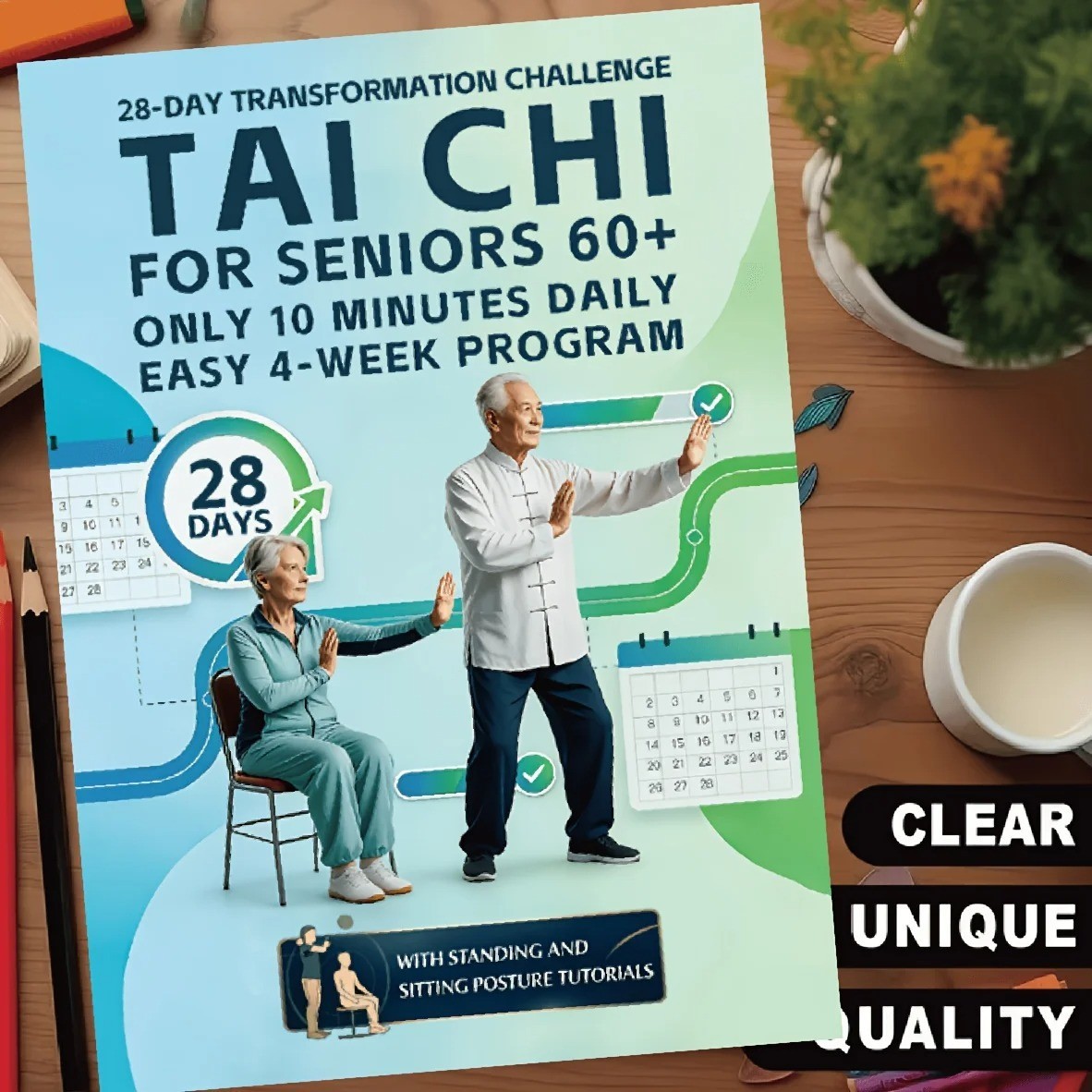 Tai Chi for Seniors: 28-Day Plan for Balance, Strength & Fall Prevention Book