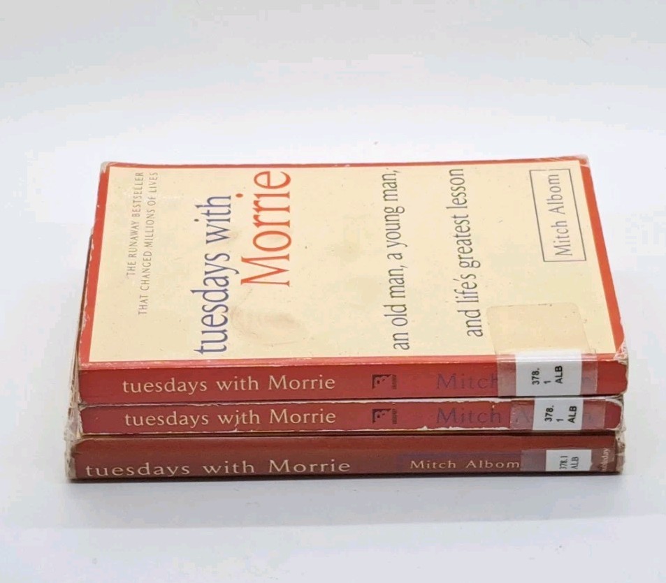Tuesdays with Morrie LOT OF 3 – PB HC Mitch Albom Book Set