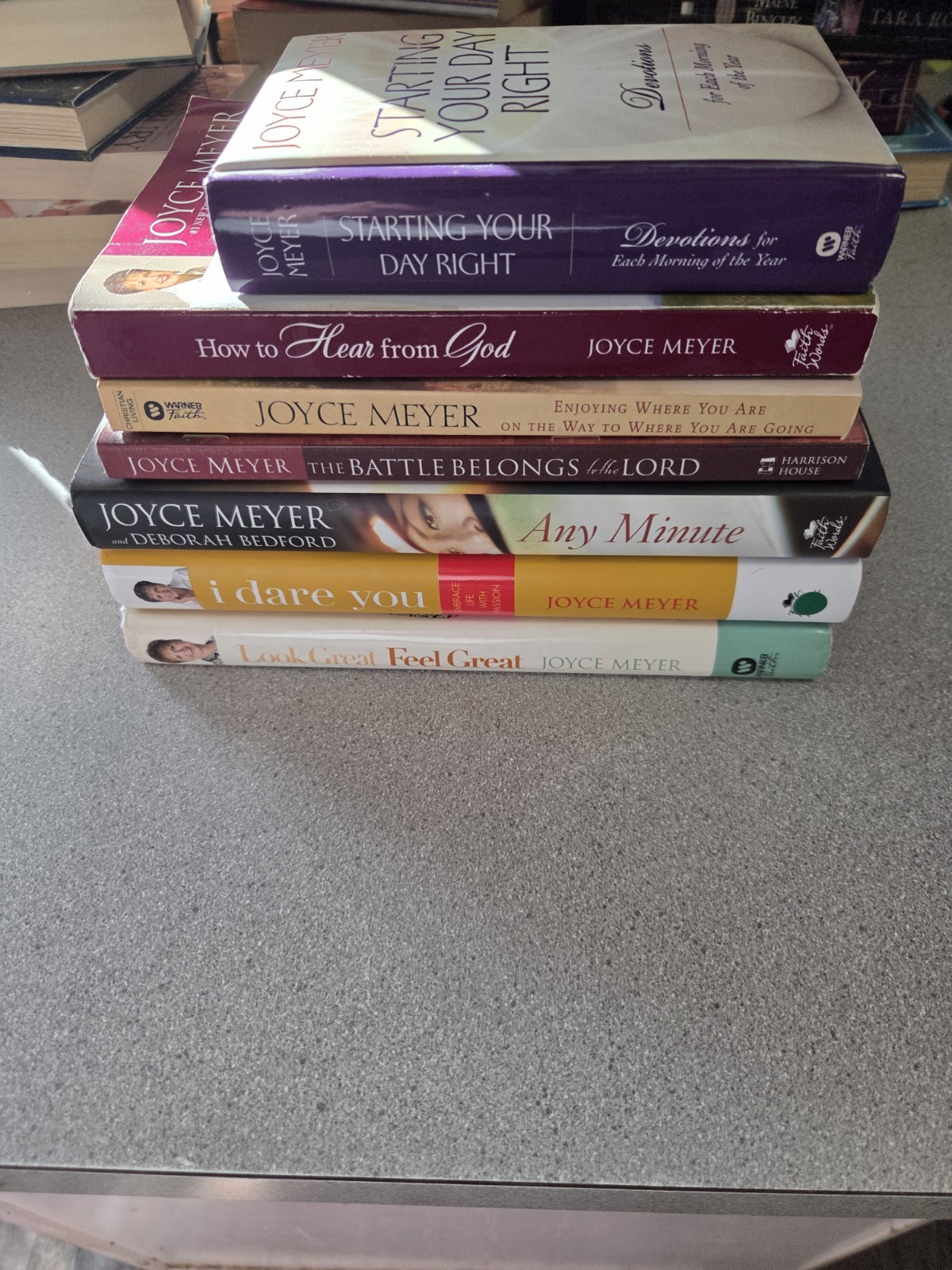 Joyce Meyer Lot Of 8. Christian Inspirational Books. Hardcover & Paperback