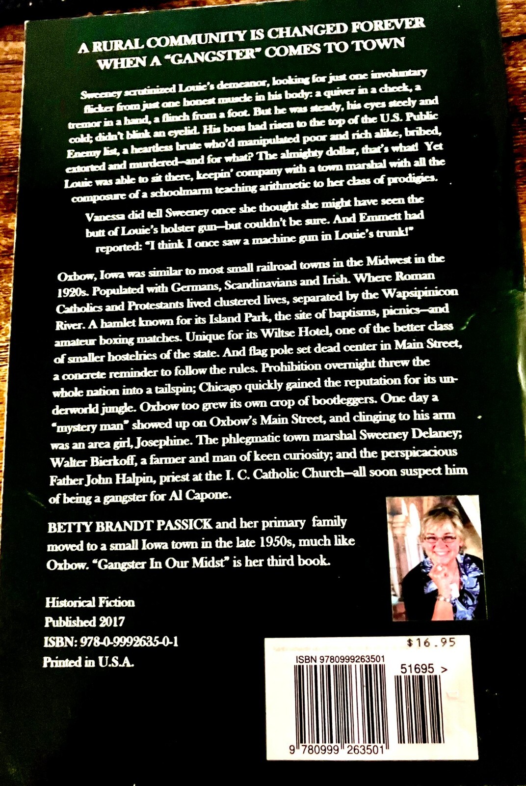 Gangster in Our Midst by Betty Brandt Passick – Paperback – VERY GOOD