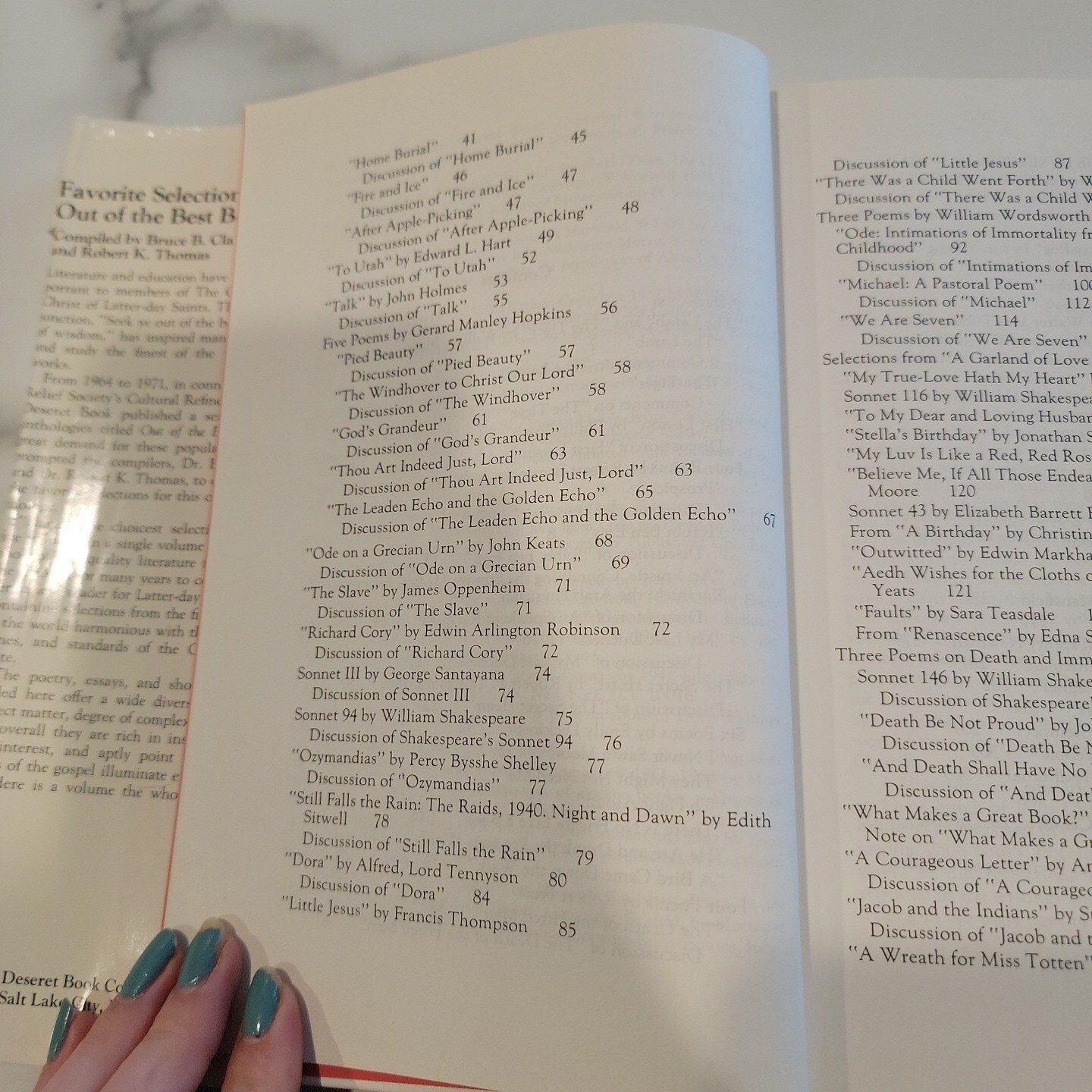 Favorite Selections from Out of the Best Books by Robert K. Thomas WORN EDGES
