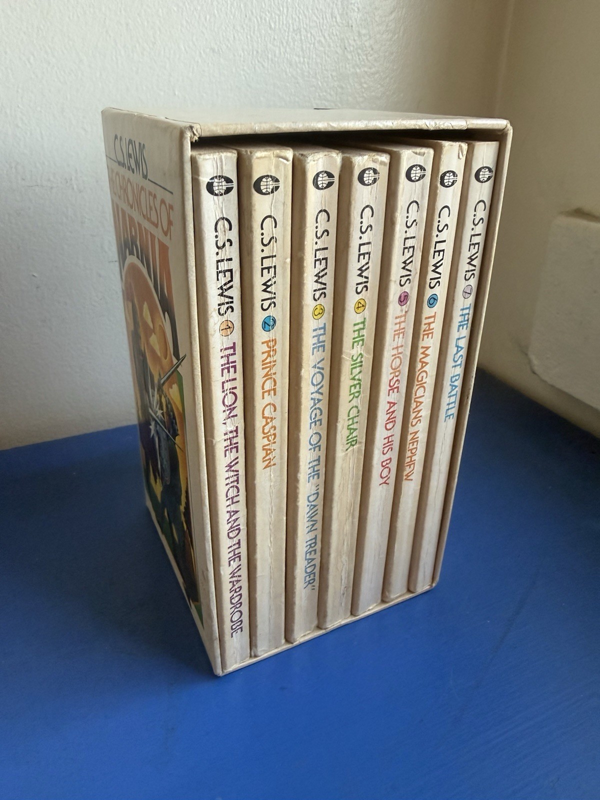 Vintage C. S. Lewis The Chronicles of Narnia Box Set Collier