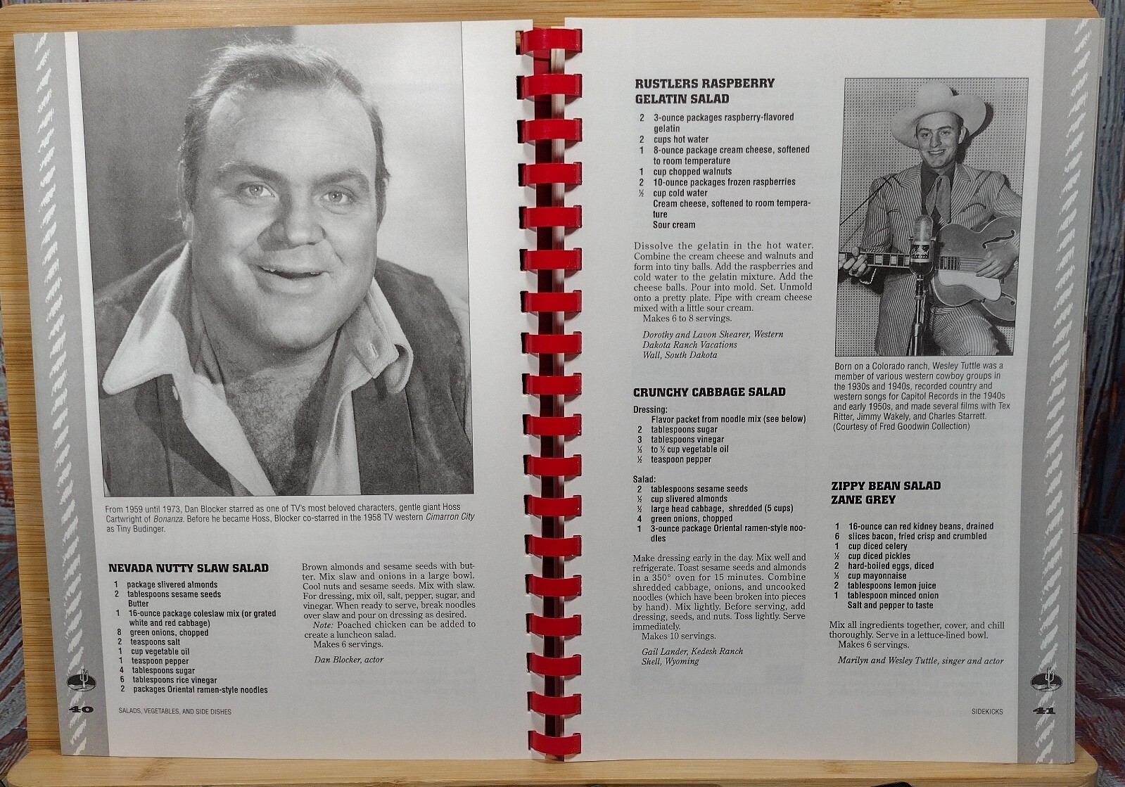 The All-American Cowboy Cookbook by Ken Beck & Jim Clark (1995, Spiral)