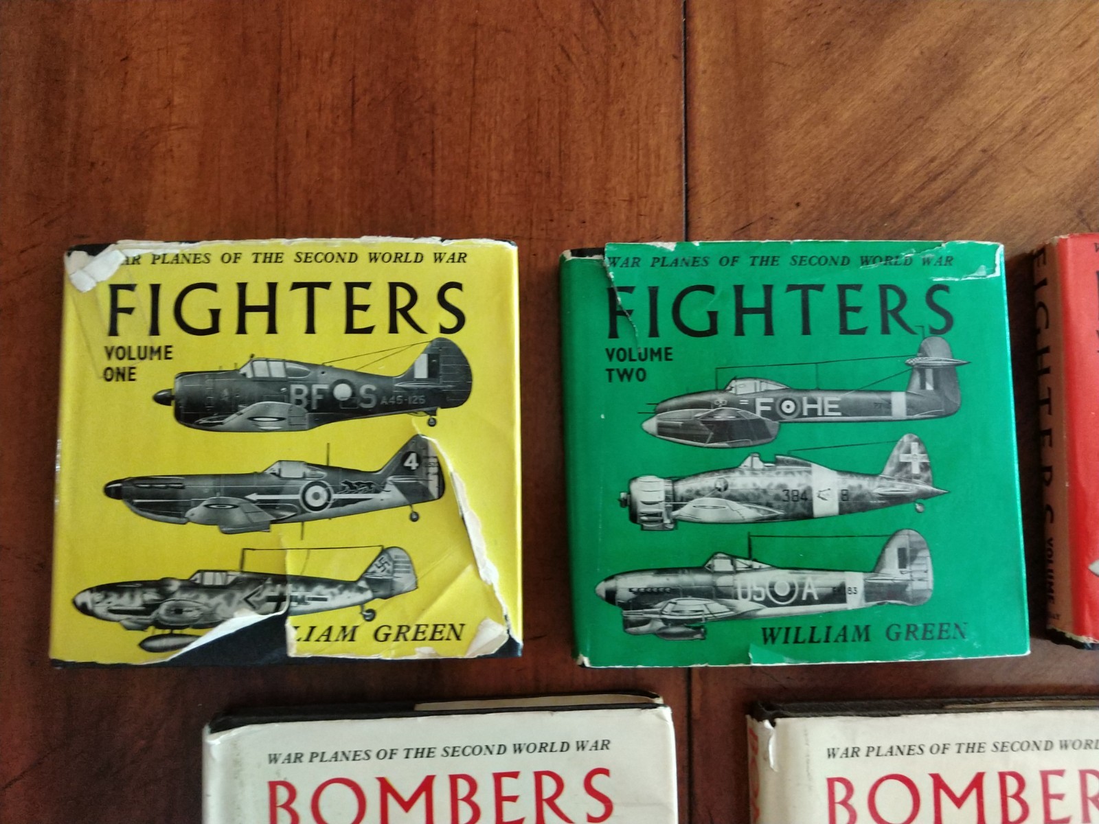 Mixed Lot 9x William Green – Fighters Flying Boats Bombers WWII (missing Vol 6)