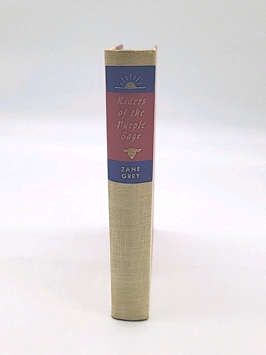 Vintage 1940’s Riders Of The Purple Sage Hardcover Book By Zane Grey