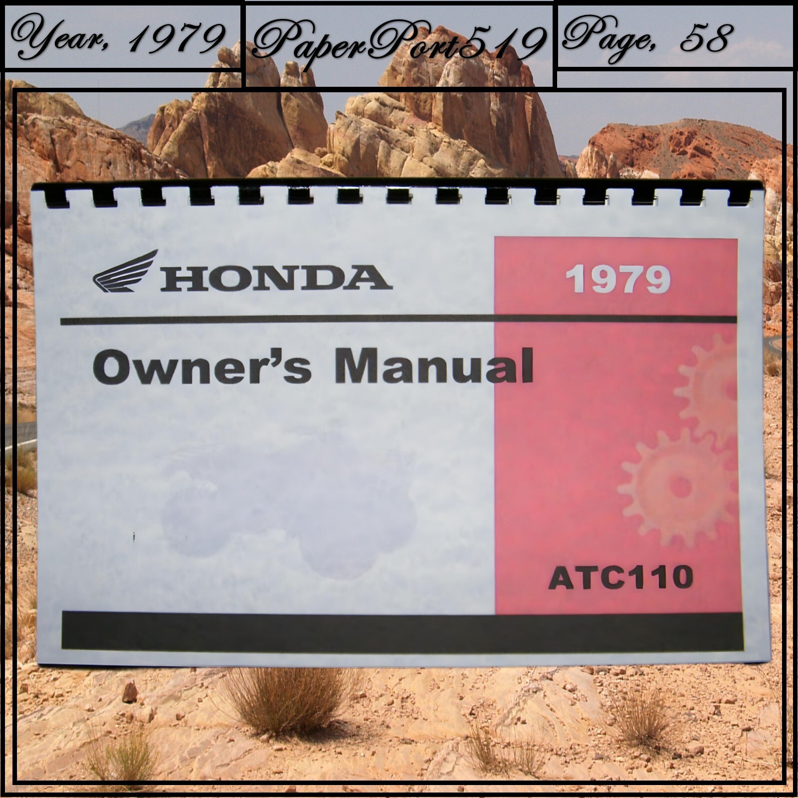 1979 Honda ATC110 Owner’s Manual 58 Pages