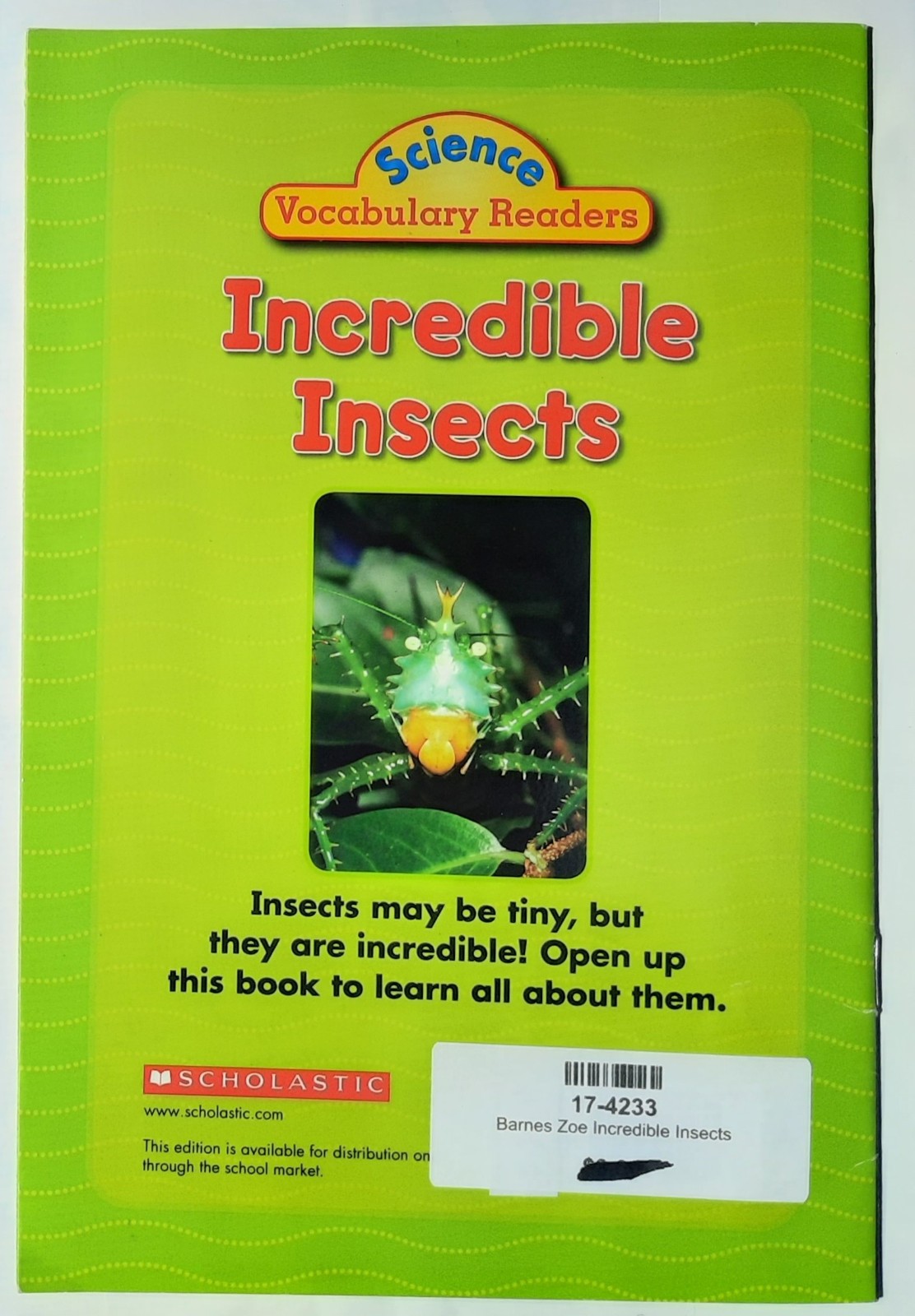 Science Vocabulary Readers (VG Condition, 16-24 pages, Pbk, Scholastic)