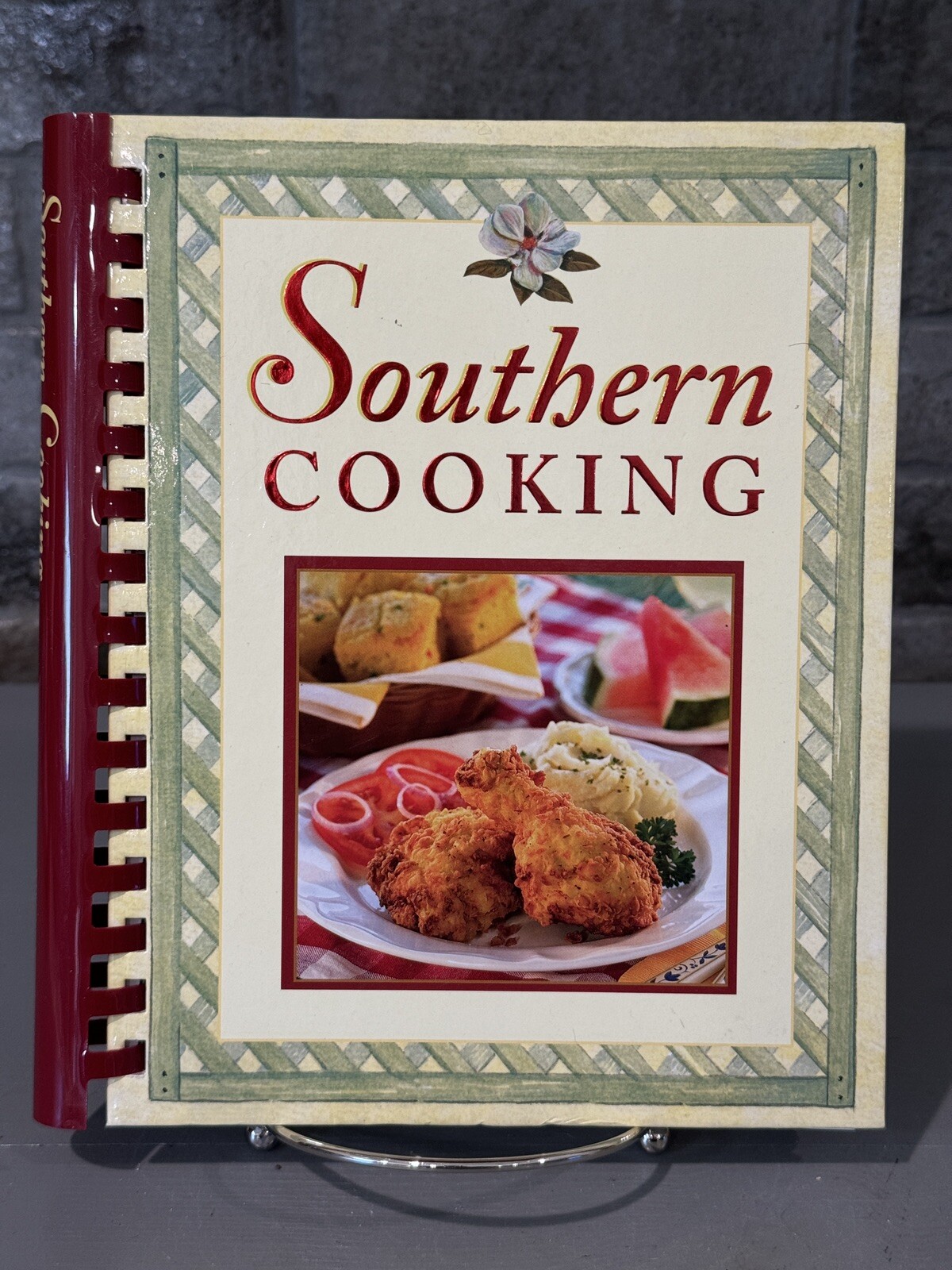 2005 Southern Cooking COOKBOOK Recipes Hardcover Spiral Bound 223 Pages