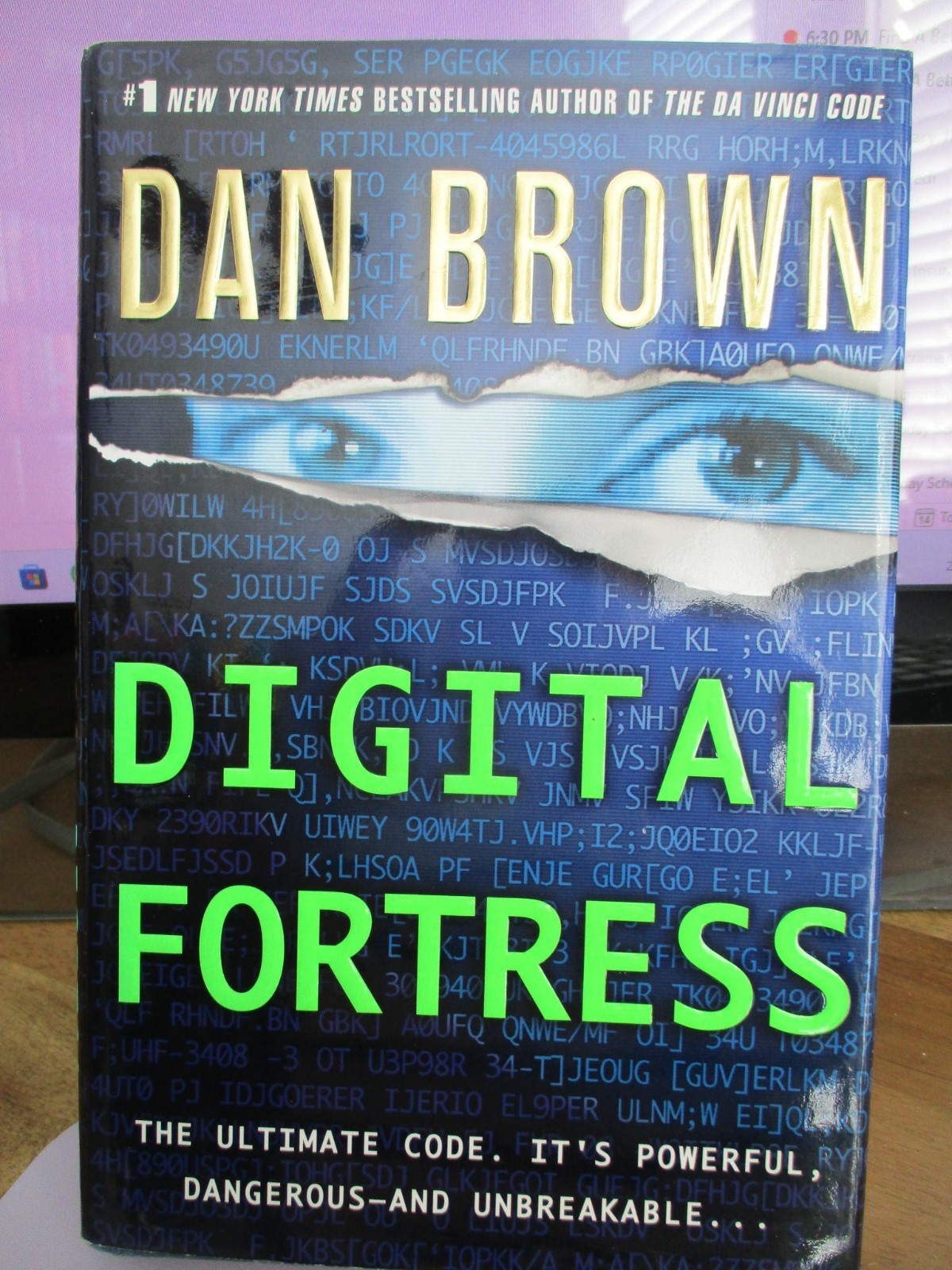 New “Digital Fortress” by Dan Brown, HB 1st Revised Ed full # line 2004, 374p