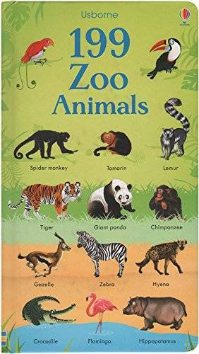 199 Zoo Animals – Board book By Usborne – GOOD