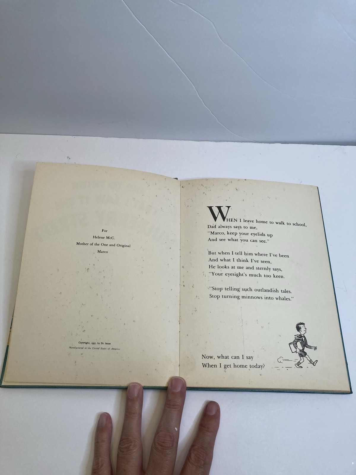 Dr. Seuss And To Think That I Saw It On Mulberry Street Book Club Edition