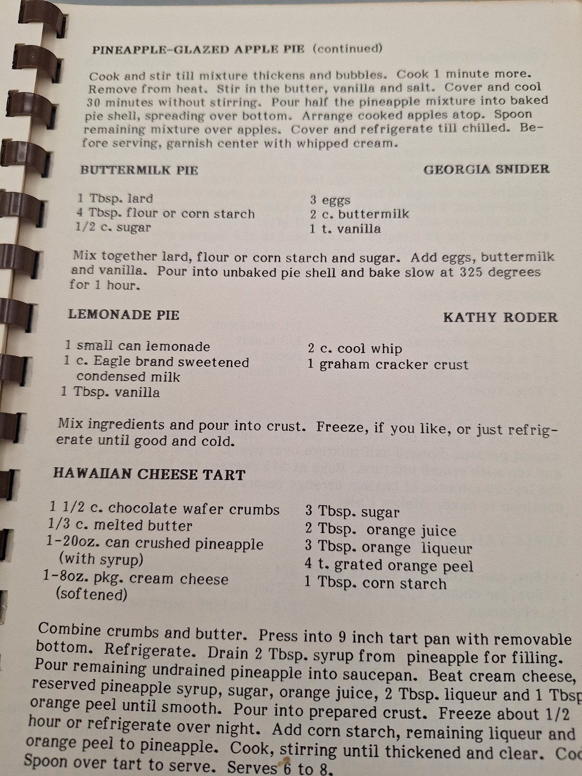 Crosby American Legion Auxiliary Unit #658 ~ Home Town Recipes ~ Crosby, TX