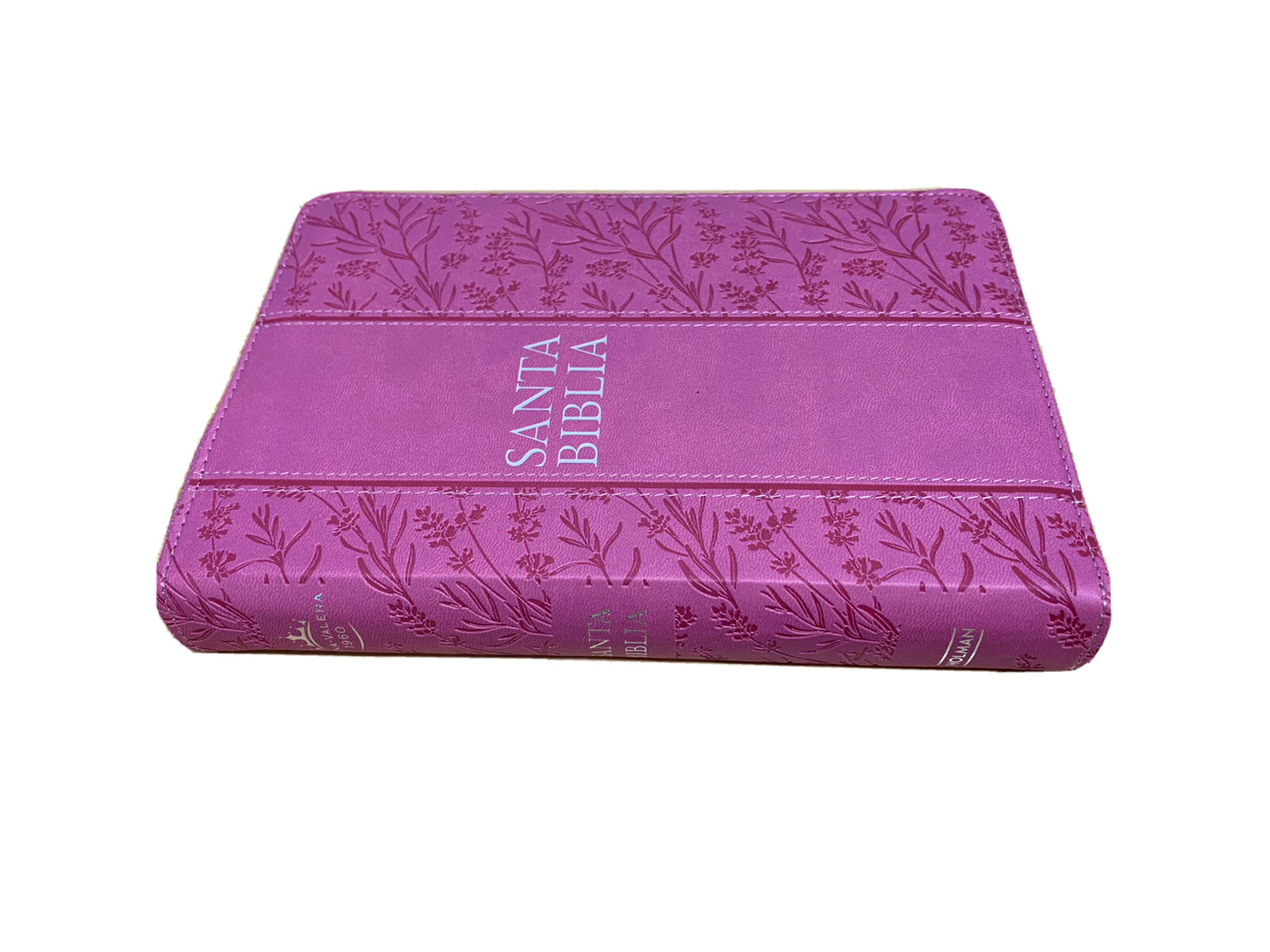 Biblia Letra Grande 12 puntos para Mujer con cierre RV1960 floral con indice