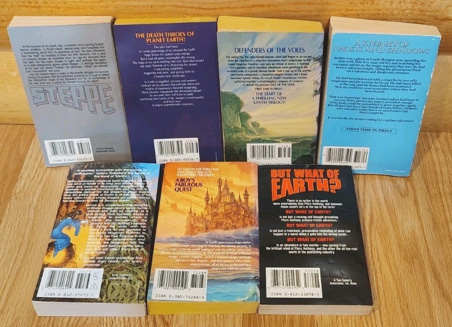 HUGE LOT OF 80+ PIERS ANTHONY BOOKS VINTAGE SCIENCE FICTION FANTASY NOVELS