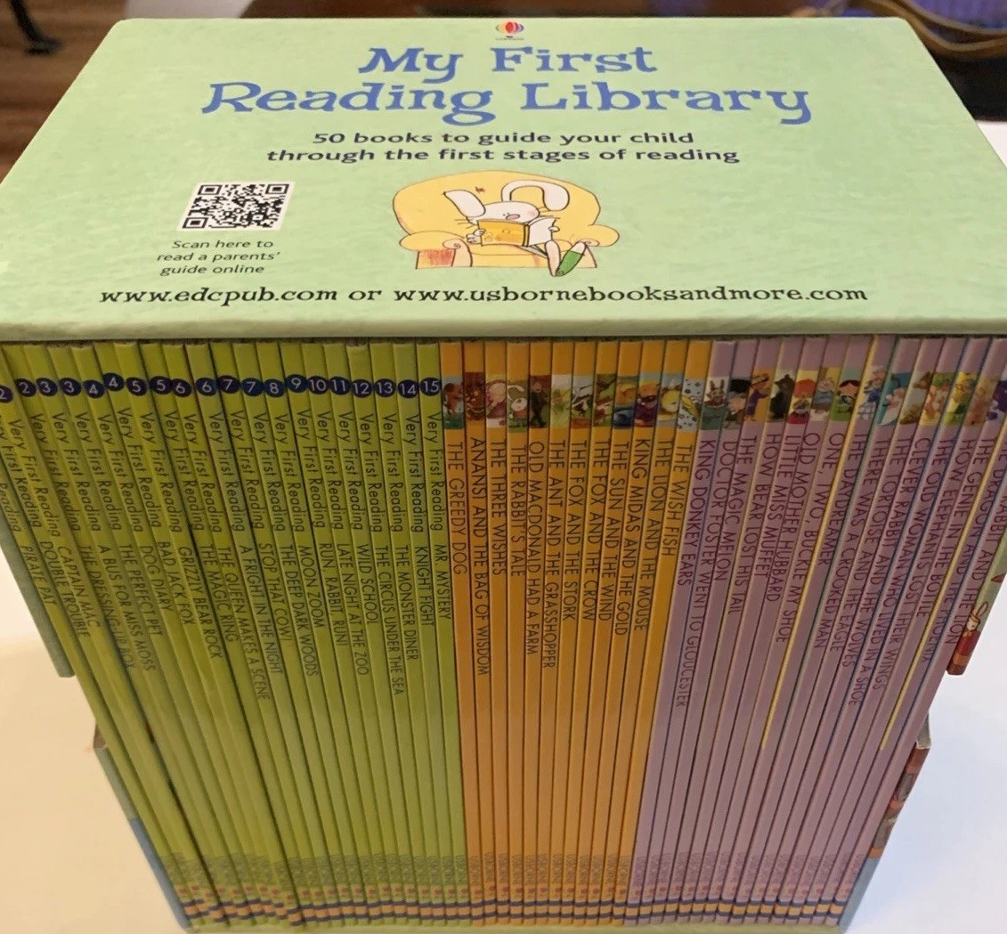My First Reading Library by Usborne 50 Learning to Read Books Box Set