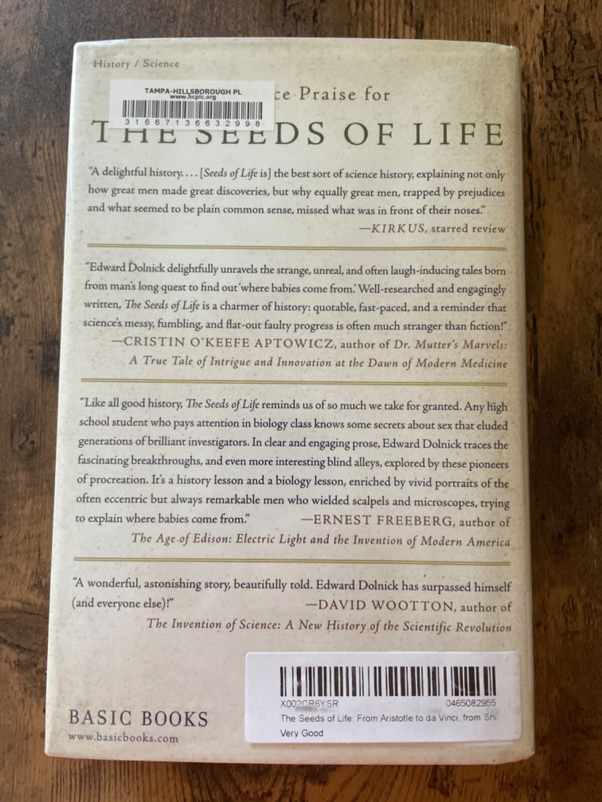 The Seeds of Life by Edward Dolnick