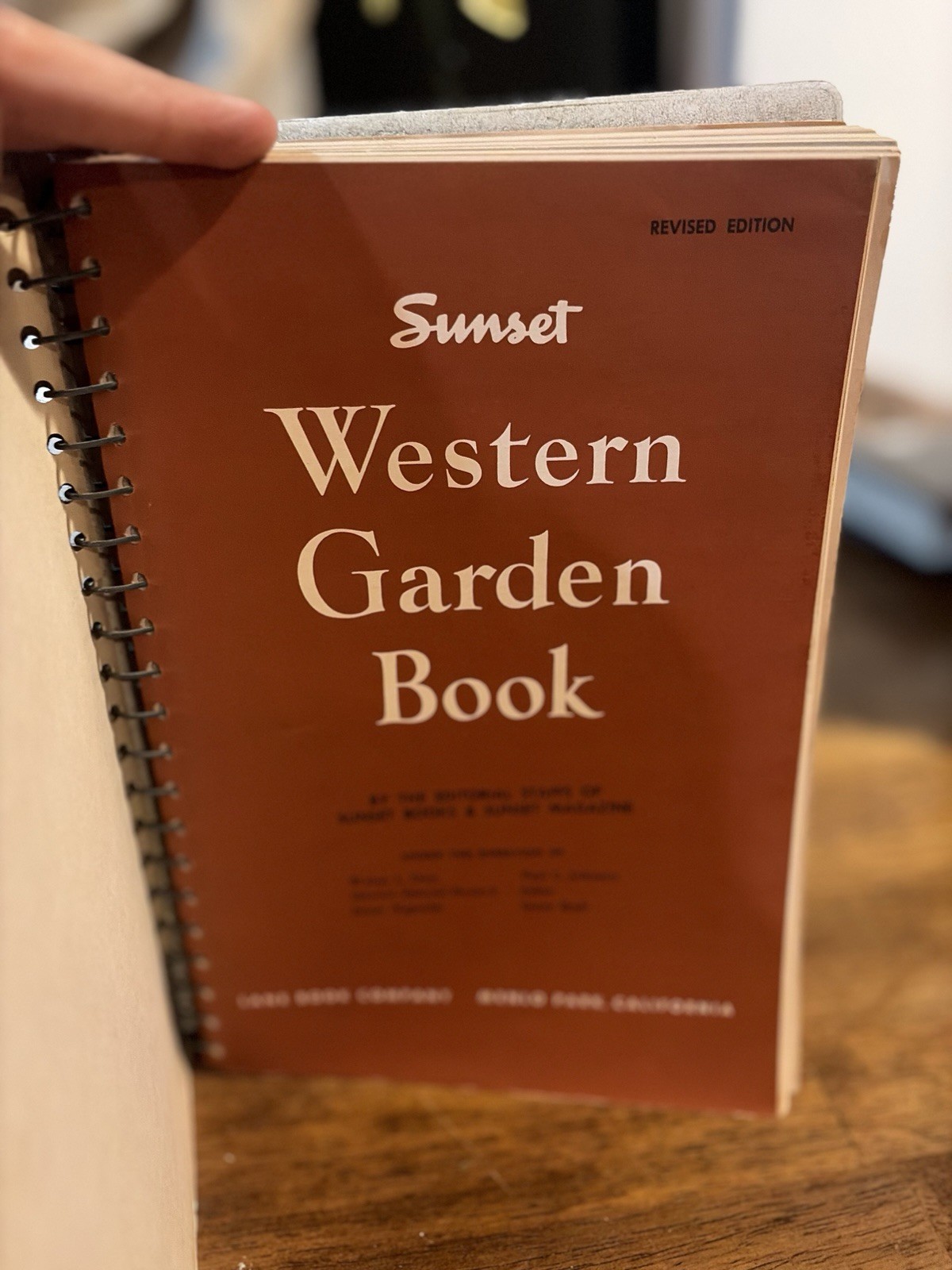 Vintage Sunset Western Garden Book Hardcover 1960s 1970s Gardening Reference