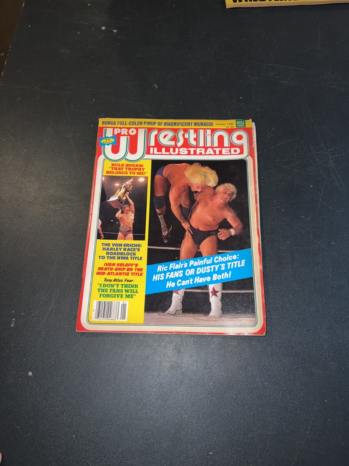 Pro Wrestler Illustrated Magazine January 1982 Dusty Rhodes Cover NWA Mid South