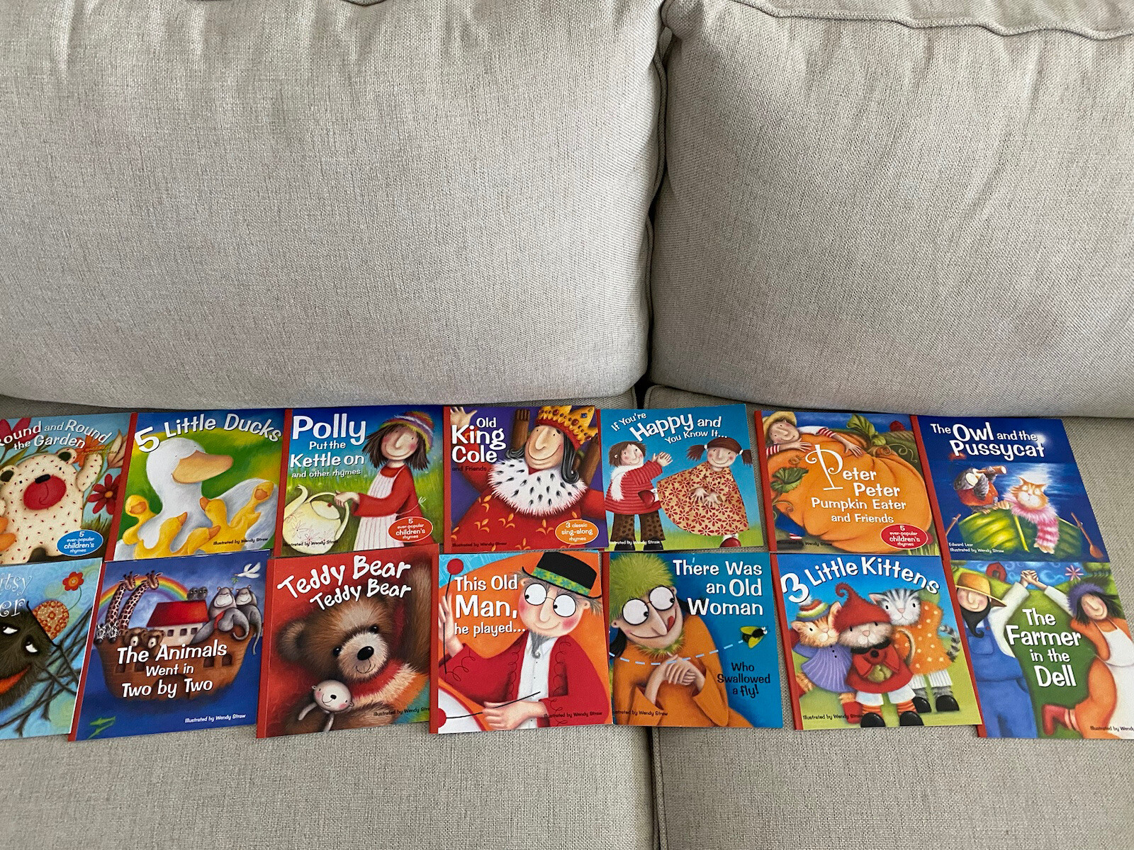 Wendy Straw NURSERY RHYMES Paperback Books LOT OF 12 NEW!