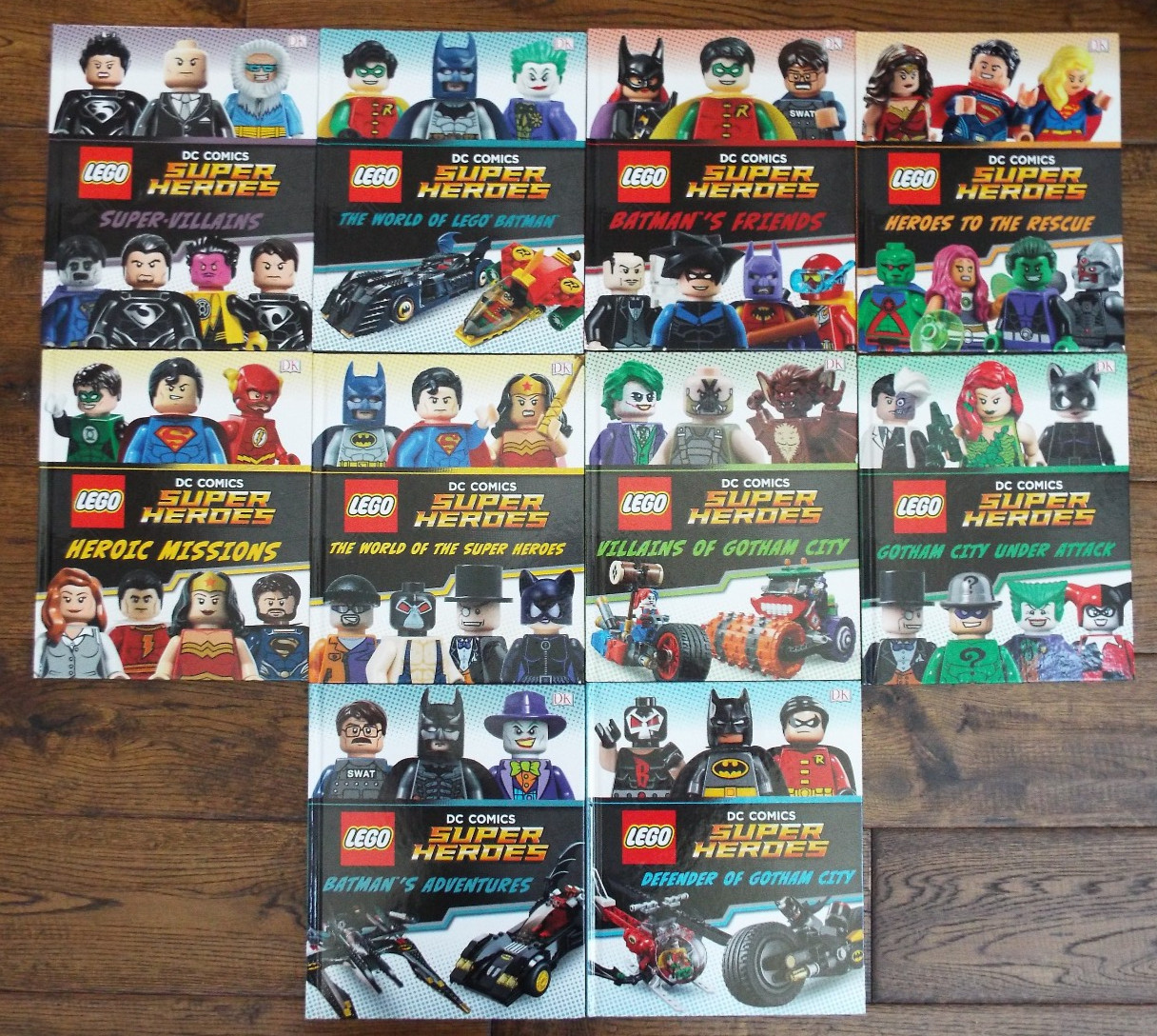 Lot 10 LEGO DC Comics Super Heroes Batman Villains DK Hardcover Books