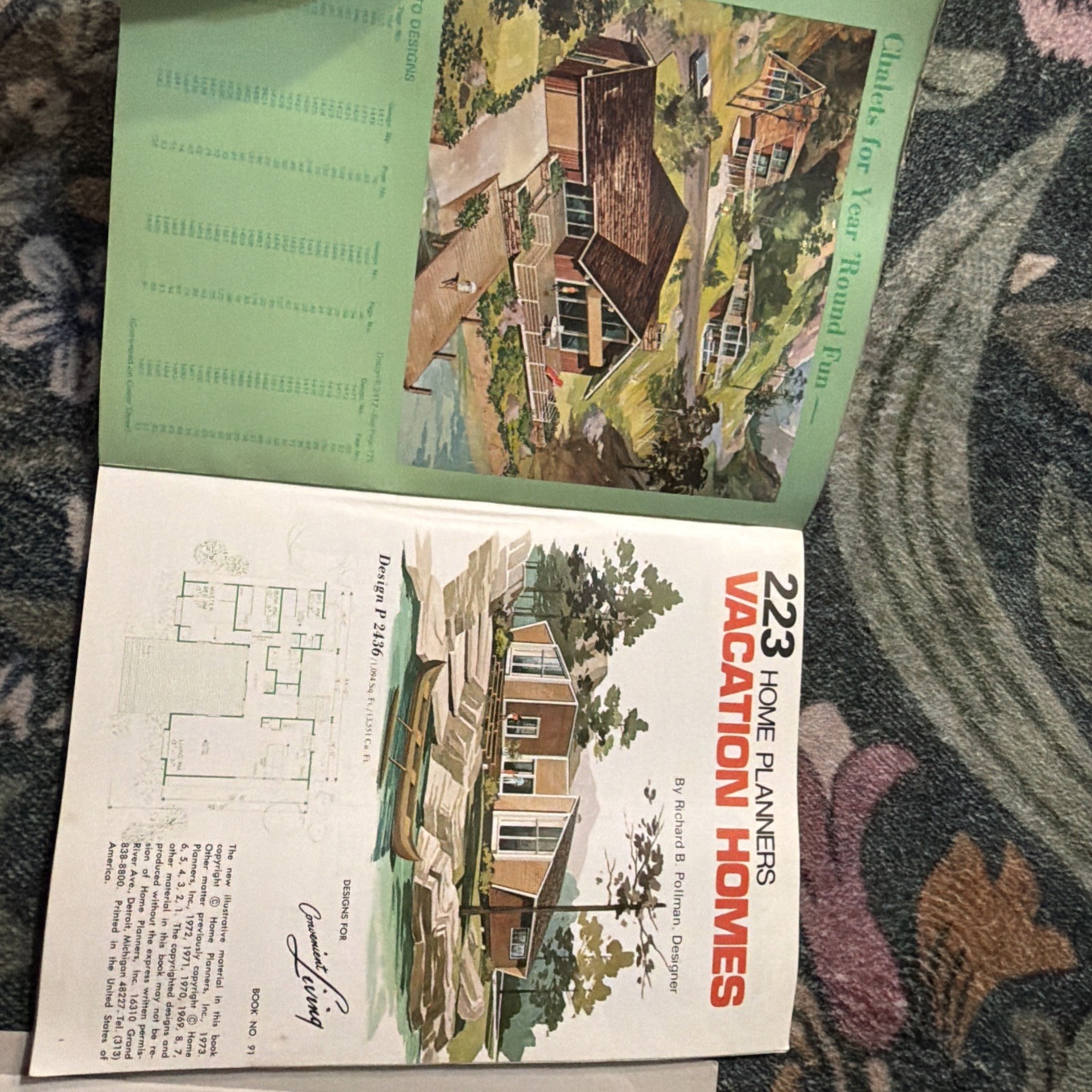 LOT OF 2 Home Planners: Homes by designer Richard B. Pollman magazines Vacation