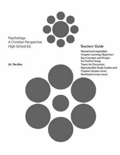 Psychology: A Christian Perspective High School Edition (Teachers’ Guide) – NEW