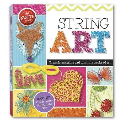 Klutz String Art Book Kit – Toy By The Editors of Klutz – GOOD