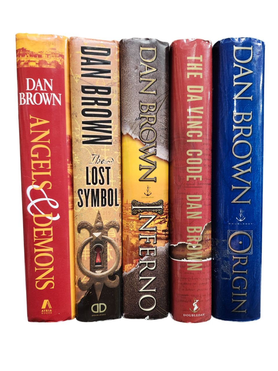 Complete Set Series – Lot of 5 HARDCOVER Robert Langdon books by Dan Brown