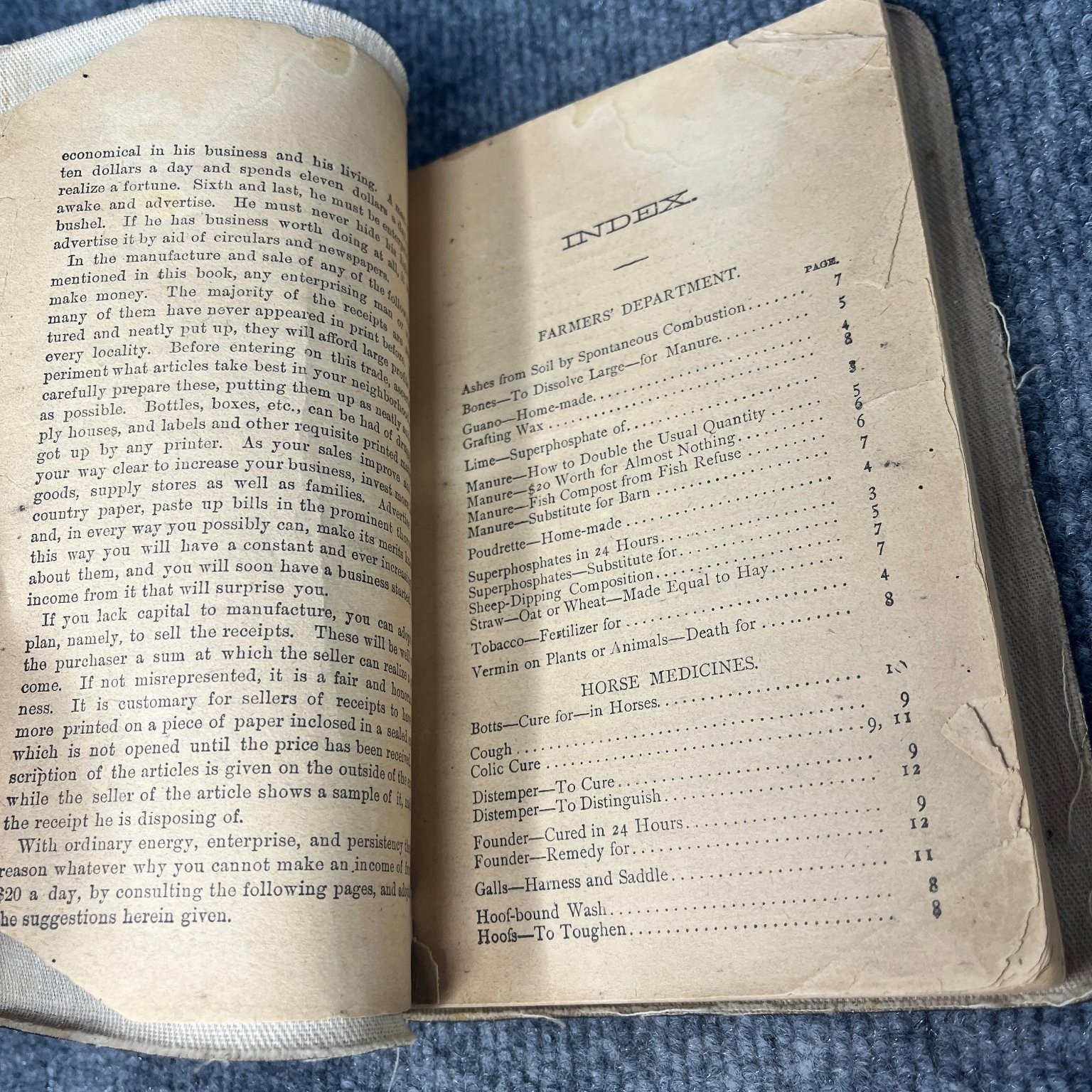 Dr. Chase’s Recipes Vintage Antique 1800s Home Farm Medicine Book