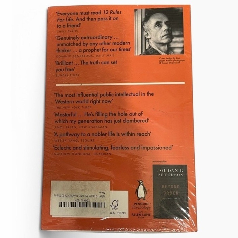 NWT 12 Rules for Life Book by Jordan B. Peterson