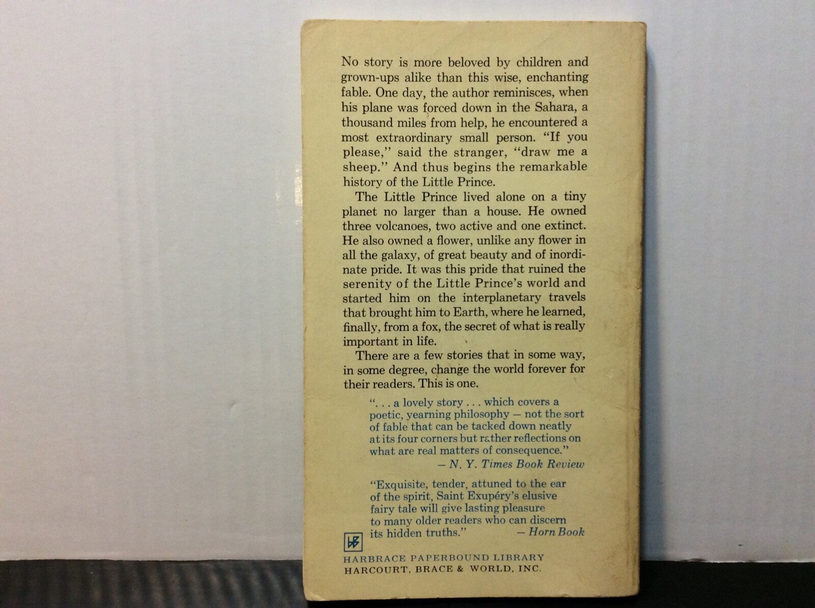 The Little Prince – Paperback By Antoine de Saint Exupery 