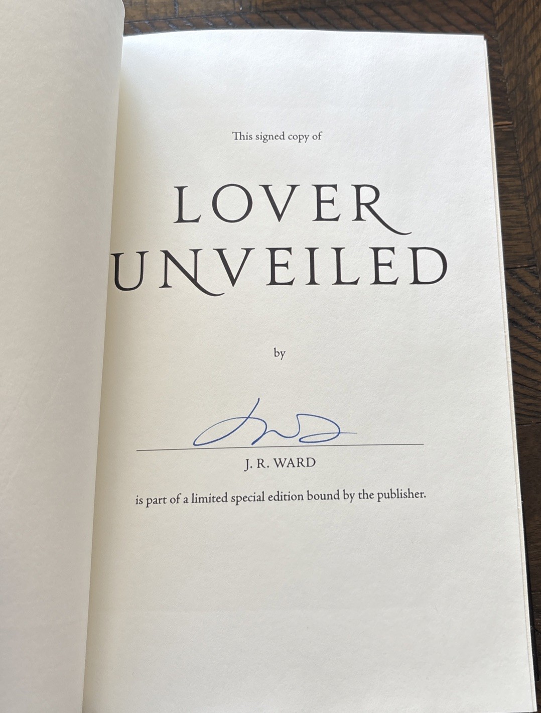 J.R. WARD LOT Of 3 HARDCOVER BOOKS SIGNED