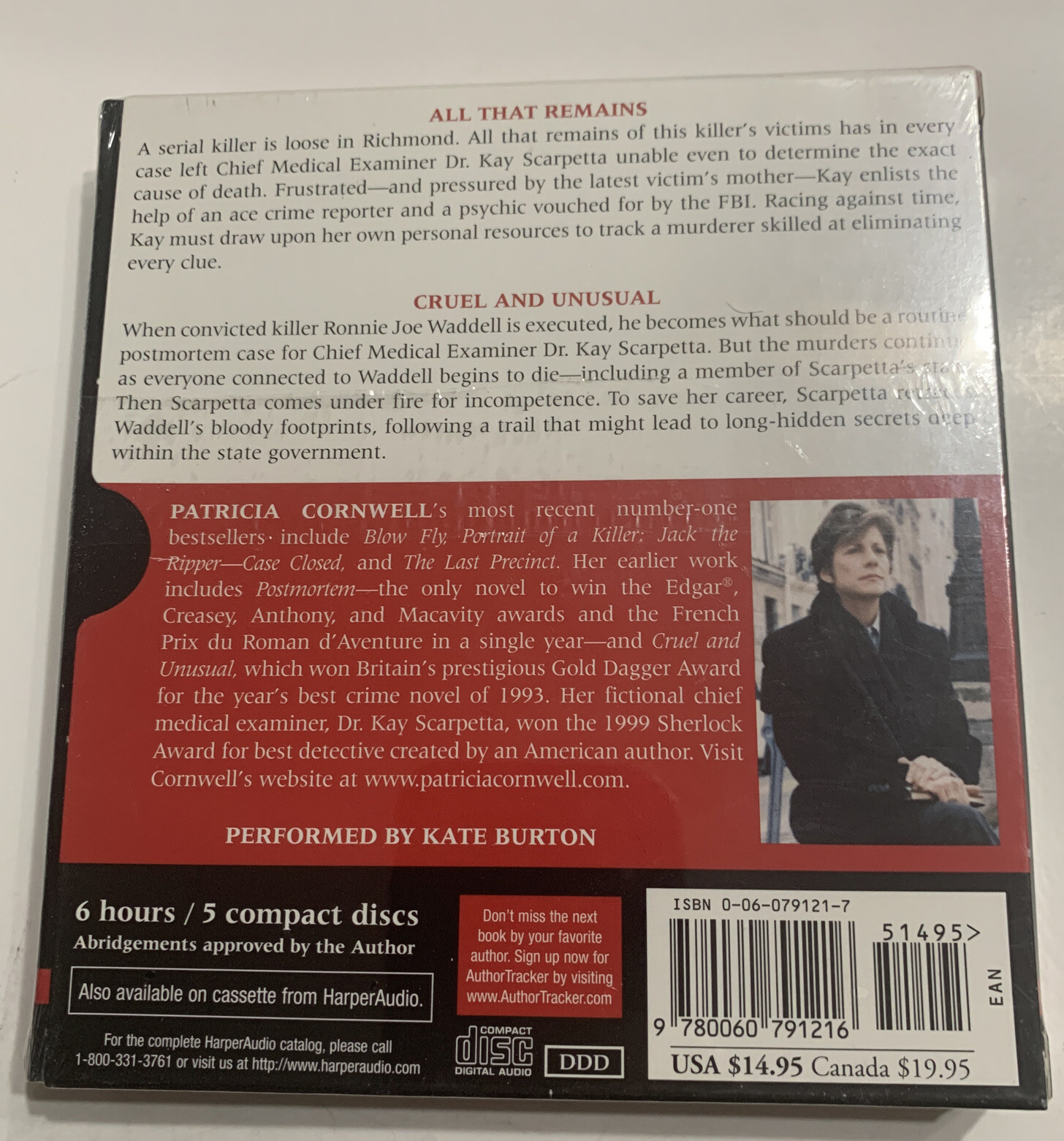 Kay Scarpetta Ser.: The Patricia Cornwell : All That Remains; Cruel and Unusual