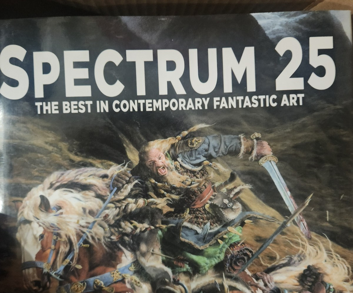 Spectrum 21-25 Art Book Lot HC Fantasy Sci-Fi Illustration John Fleskes