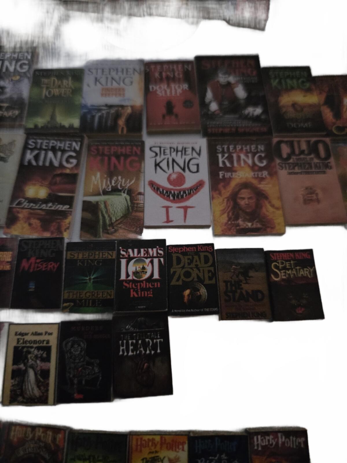 96 Miniature Book Collection 1:12 Scale Stephen King + Harry Potter & Much More