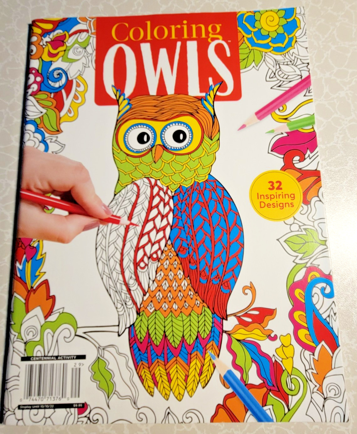 COLORING OWLS – ADULT COLORING BOOK – 32 INSPIRING DESIGNS TO COLOR