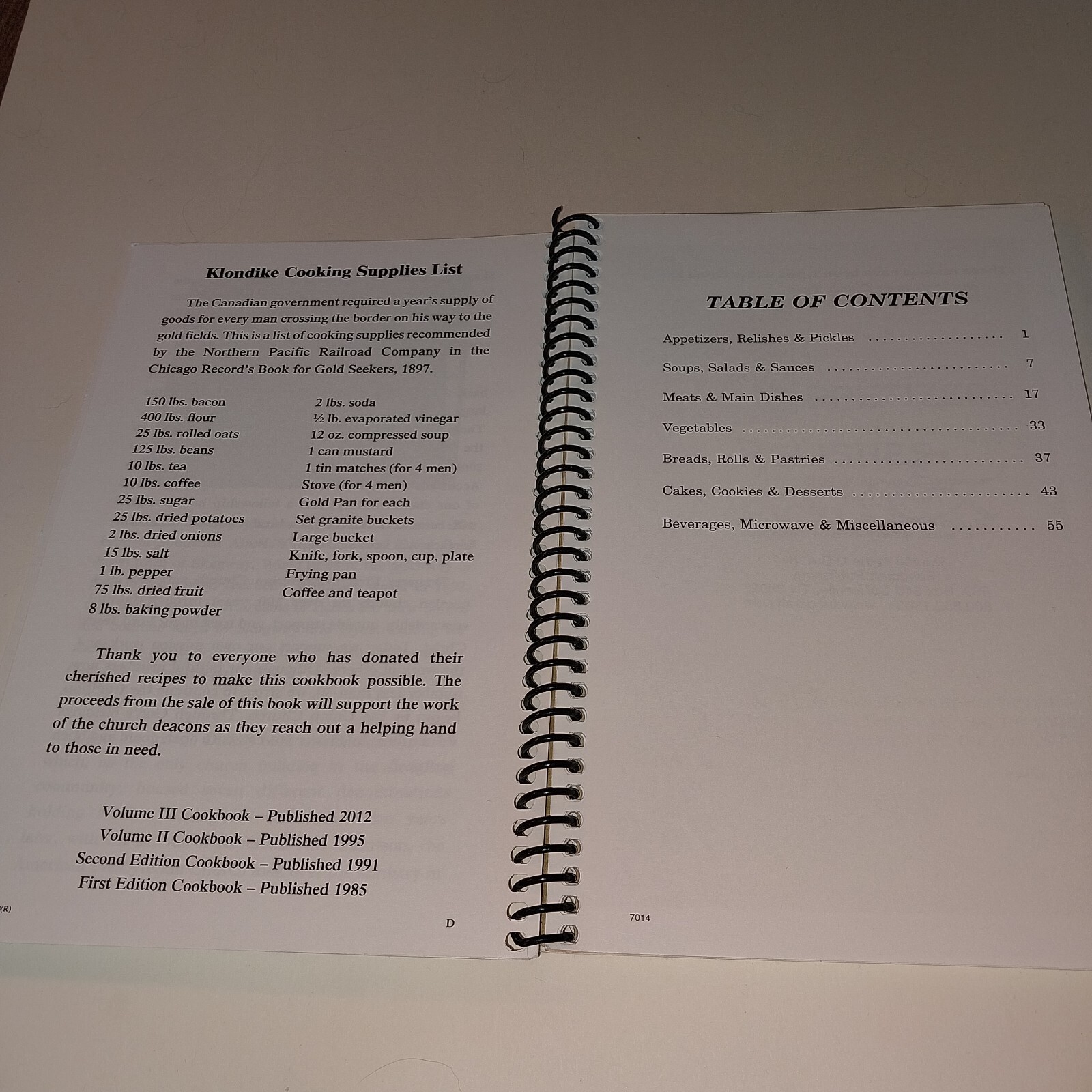 Our Cherished Recipes Vol. 3 Cookbook First Presbyterian Church Skagway AK 2013